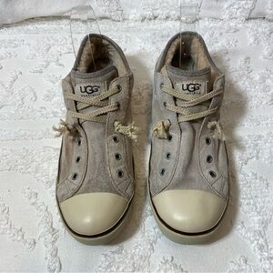 UGG Women's Suede Sneakers Sz 10 (see description) Tan Boho Core Granola Girl​